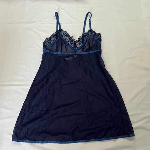 Vintage Victoria’s Secret Y2k Victorian Lace Sheer Dainty Slip On Dress Size S - Picture 1 of 6